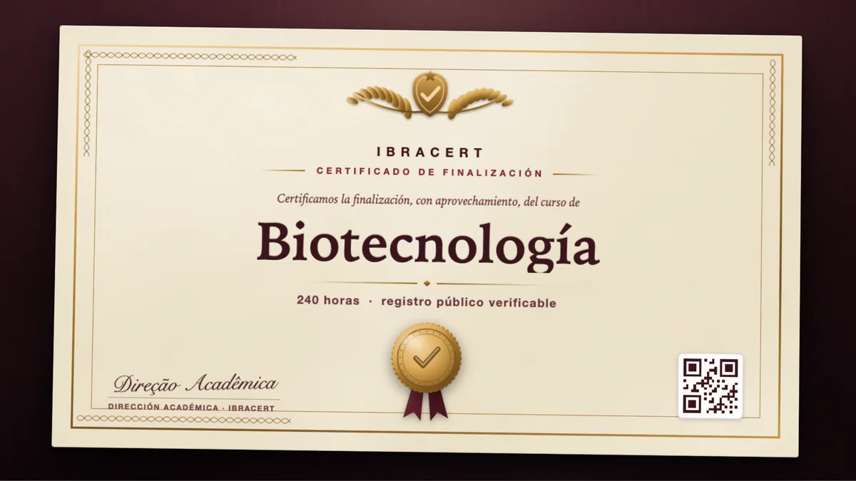 Portada del curso Biotecnología