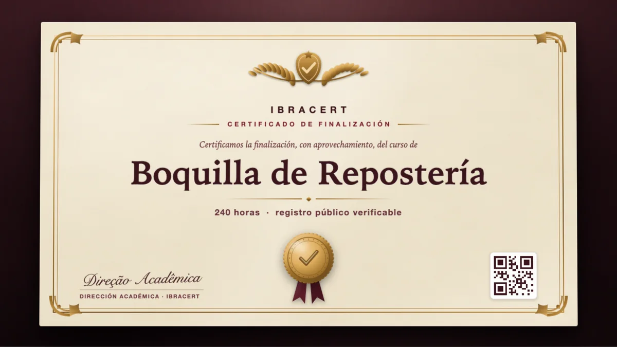 Portada del curso Boquilla de Repostería
