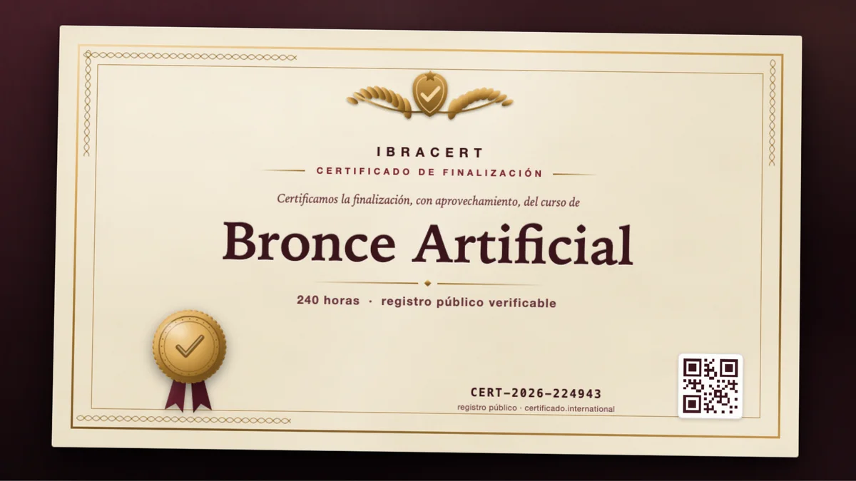 Portada del curso Bronce Artificial