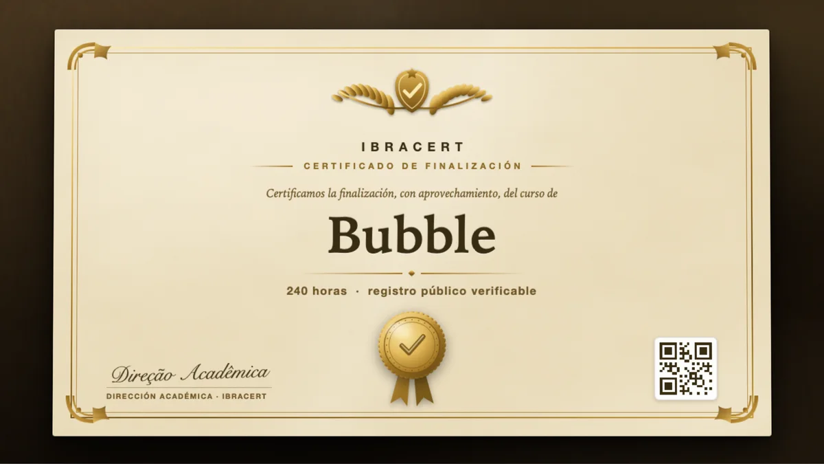 Portada del curso Bubble