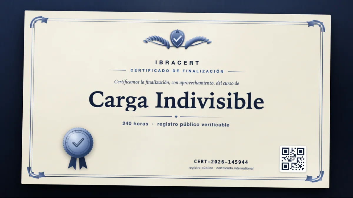 Portada del curso Carga Indivisible