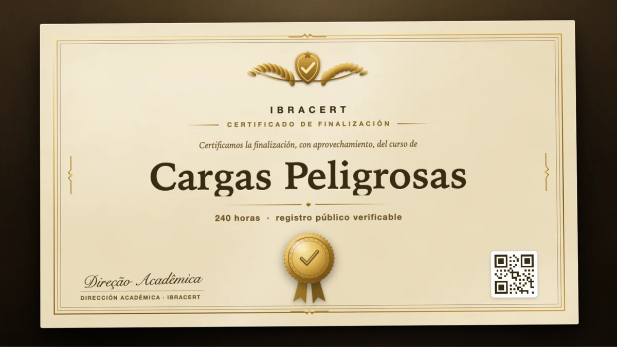 Portada del curso Cargas Peligrosas