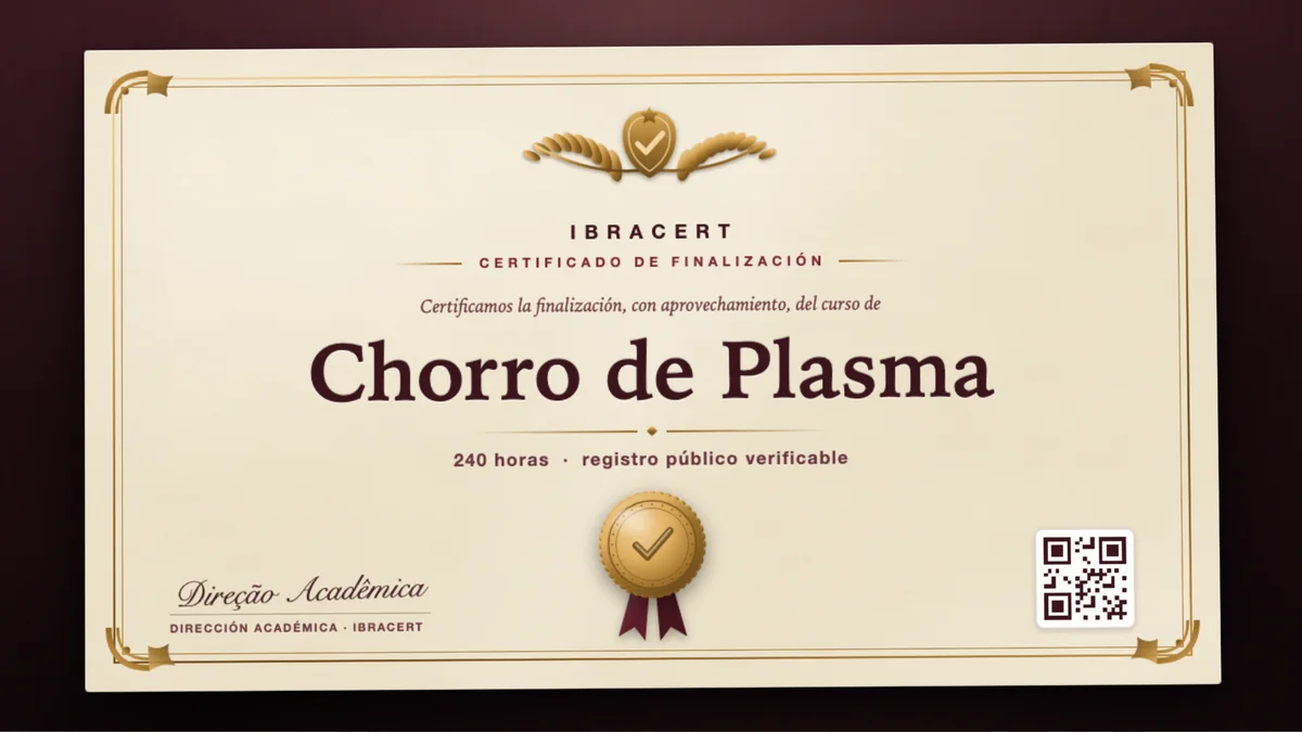 Portada del curso Chorro de Plasma