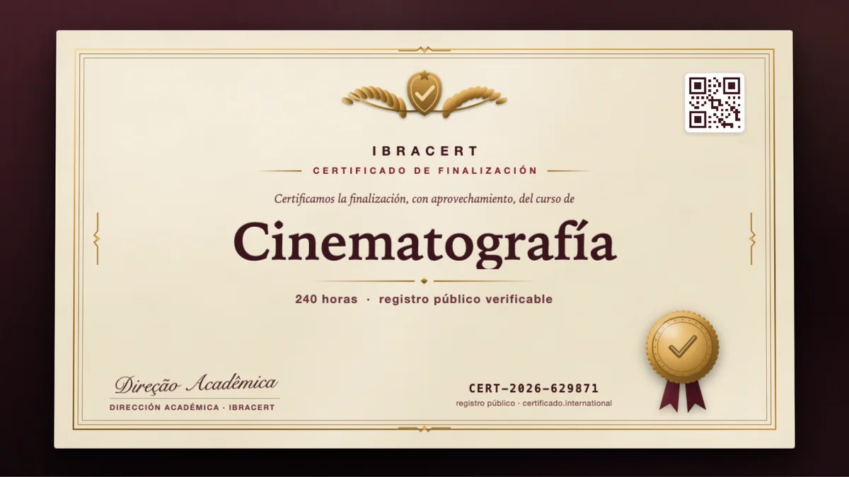 Portada del curso Cinematografía
