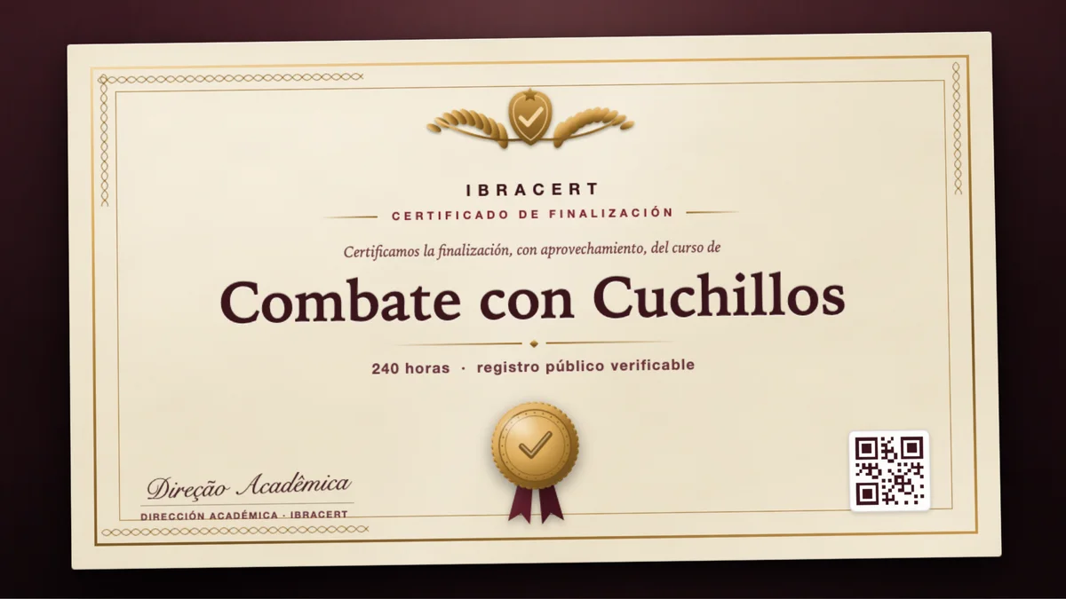 Portada del curso Combate con Cuchillos