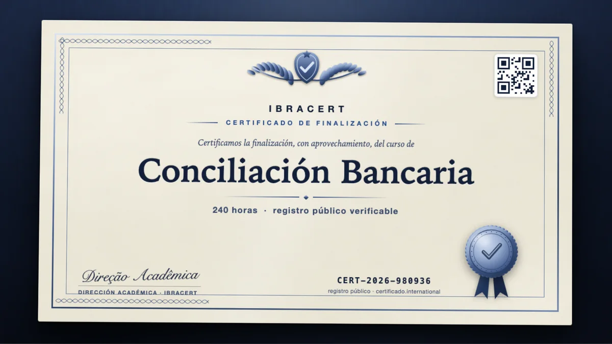 Portada del curso Conciliación Bancaria