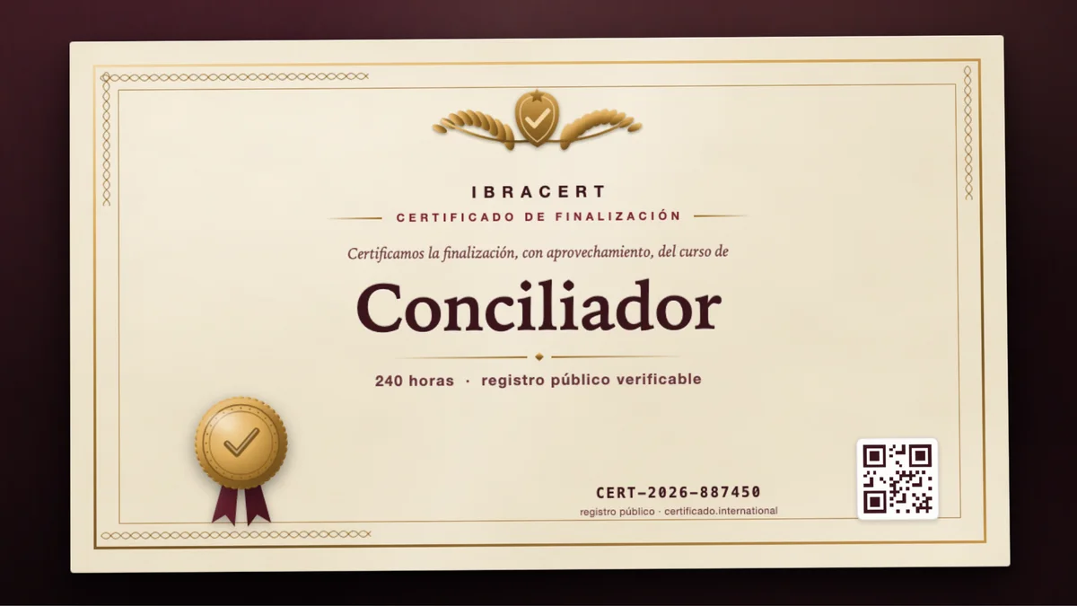 Portada del curso Conciliador