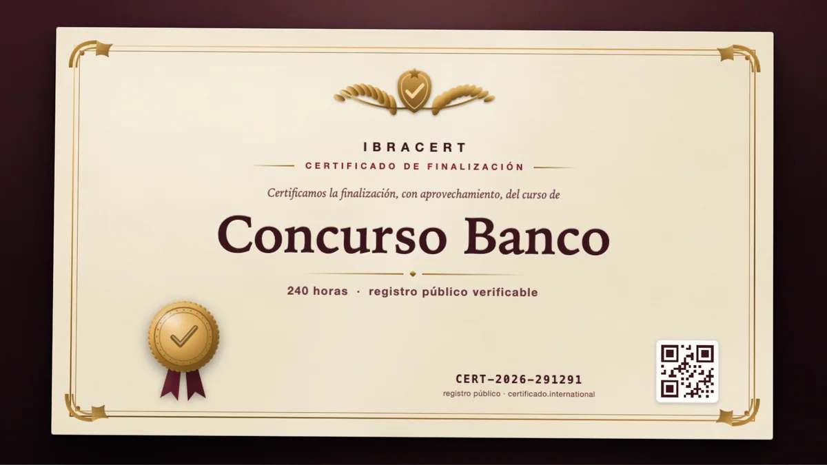 Portada del curso Concurso Banco