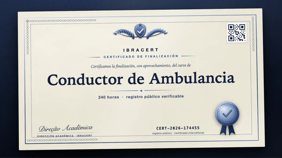 Portada del curso Conductor de Ambulancia