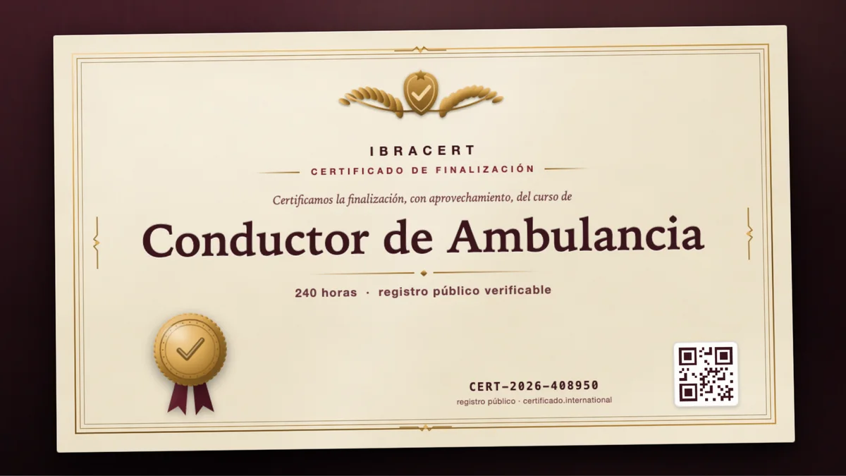 Portada del curso Conductor de Ambulancia