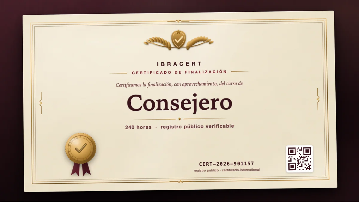 Portada del curso Consejero