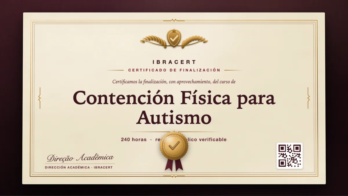 Portada del curso Contención Física para Autismo