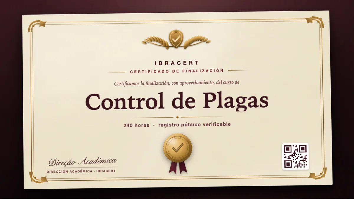 Portada del curso Control de Plagas