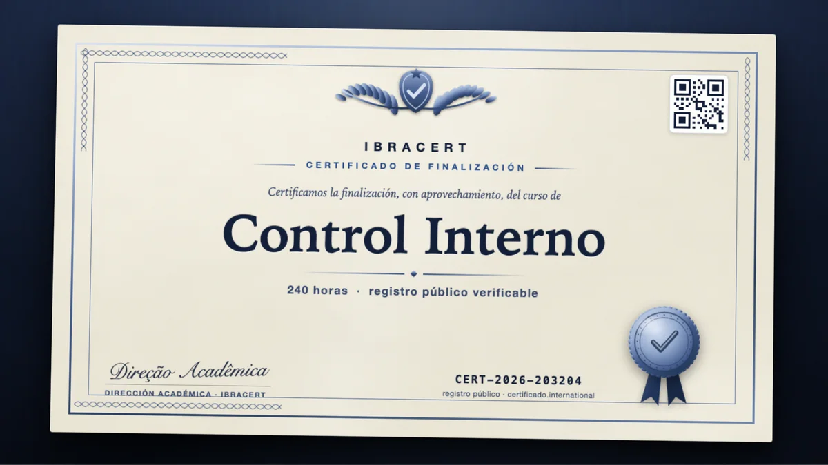 Portada del curso Control Interno