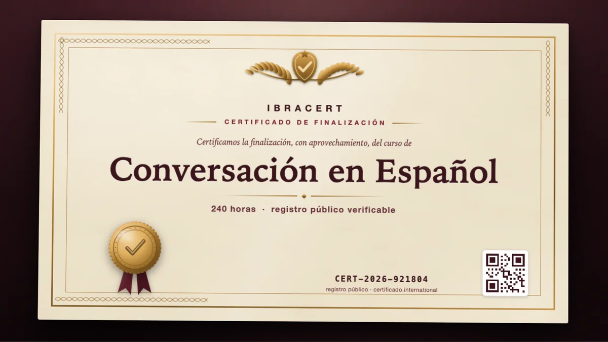 Portada del curso Conversación en Español