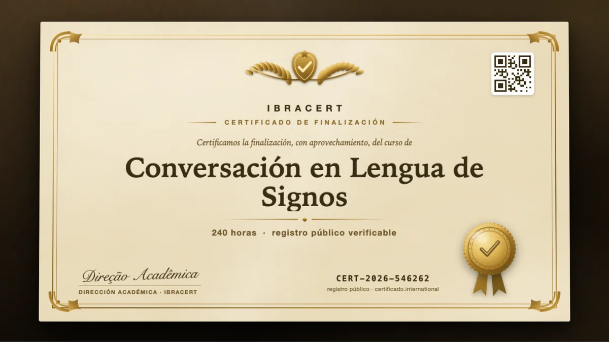 Portada del curso Conversación en Lengua de Signos