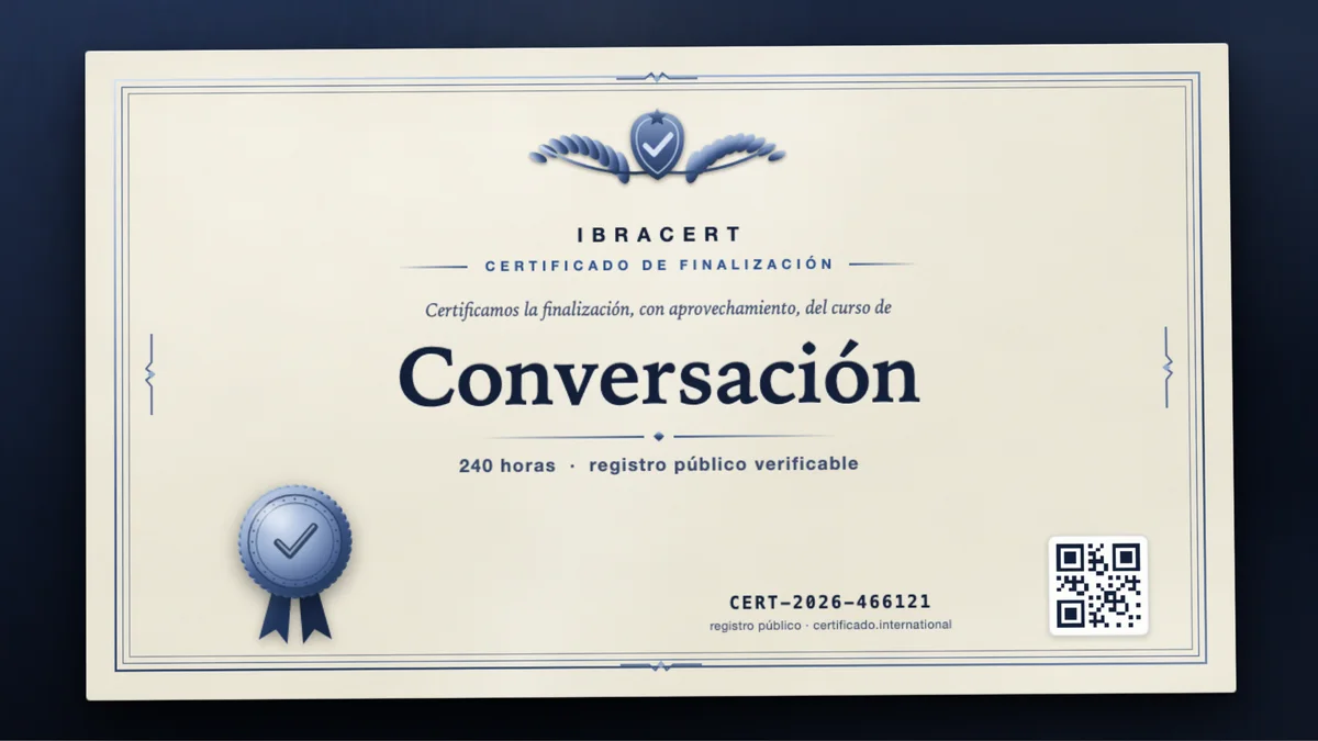 Portada del curso Conversación