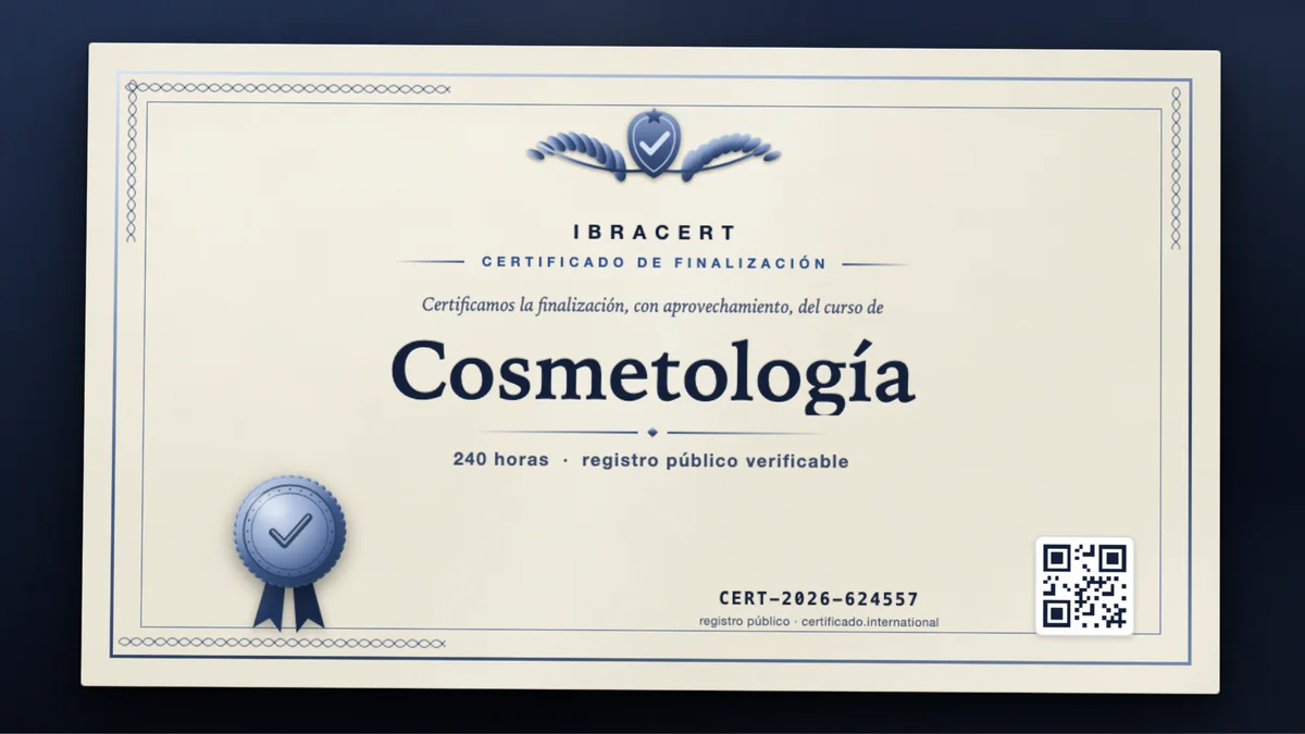 Portada del curso Cosmetología