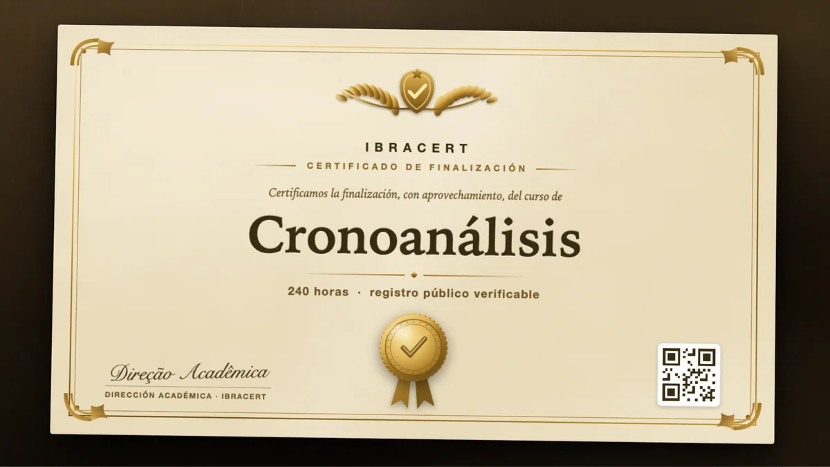 Portada del curso Cronoanálisis