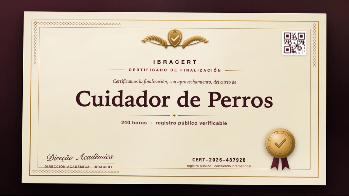 Portada del curso Cuidador de Perros