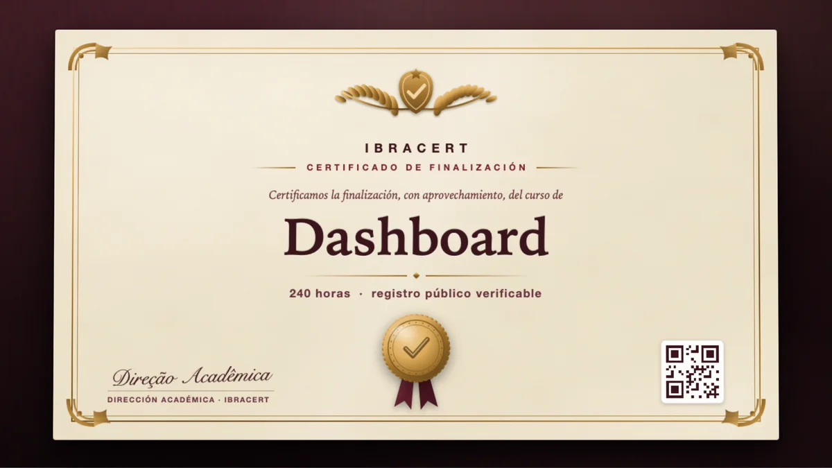 Portada del curso Dashboard