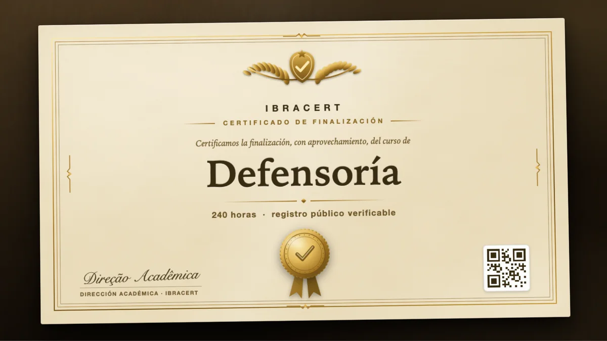 Portada del curso Defensoría