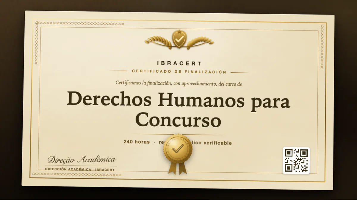 Portada del curso Derechos Humanos para Concurso