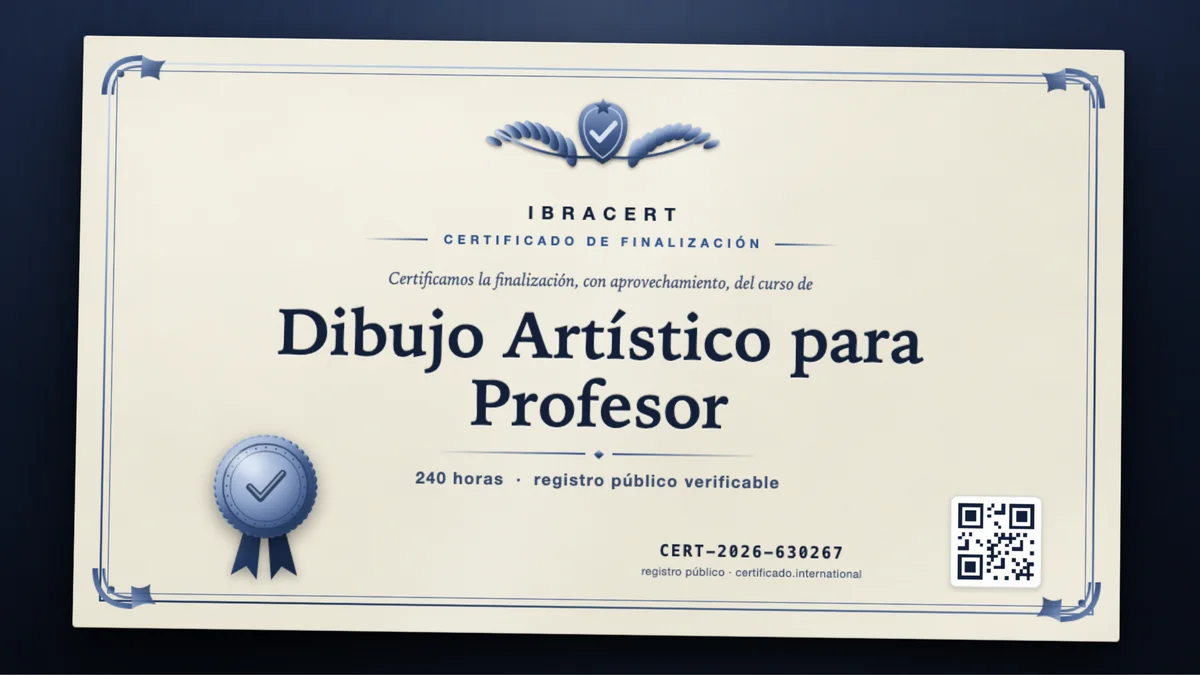Portada del curso Dibujo Artístico para Profesor