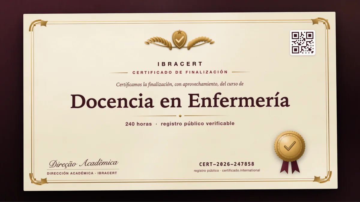 Portada del curso Docencia en Enfermería
