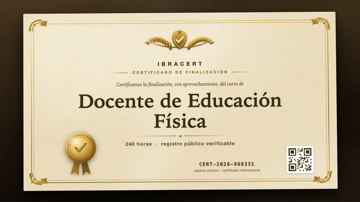 Portada del curso Docente de Educación Física