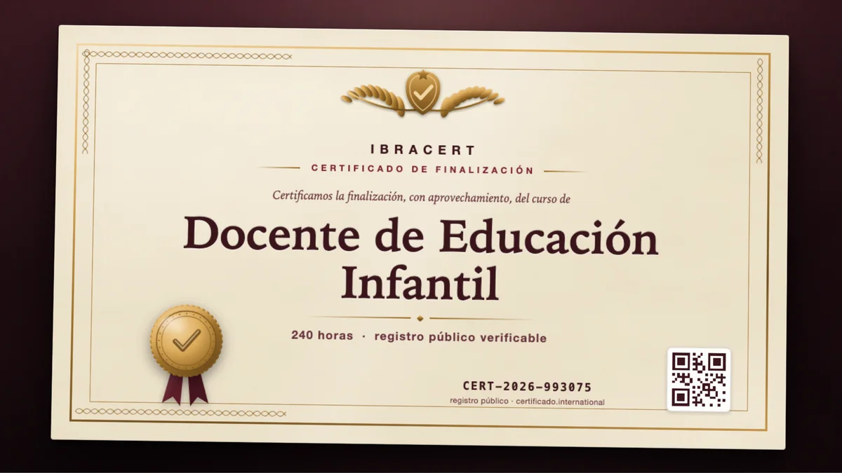Portada del curso Docente de Educación Infantil