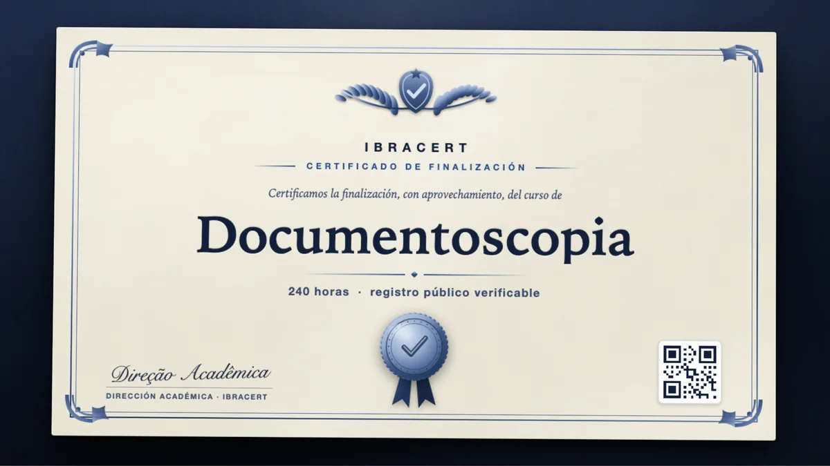 Portada del curso Documentoscopia