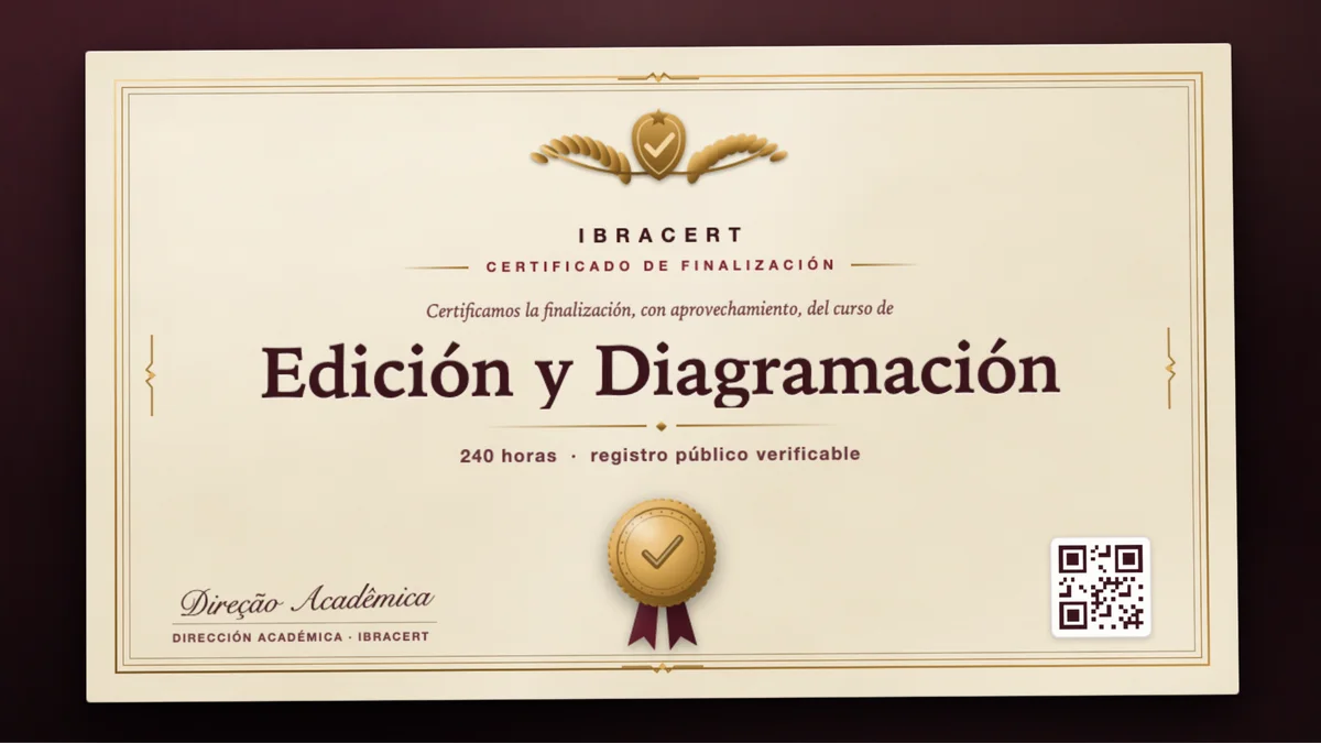 Portada del curso Edición y Diagramación