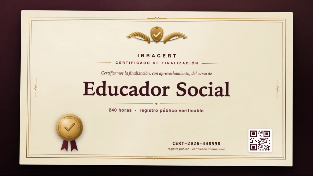Portada del curso Educador Social