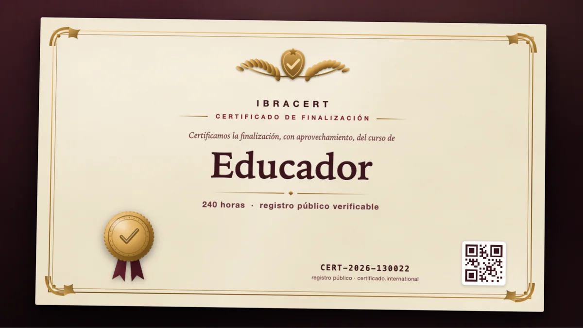 Portada del curso Educador