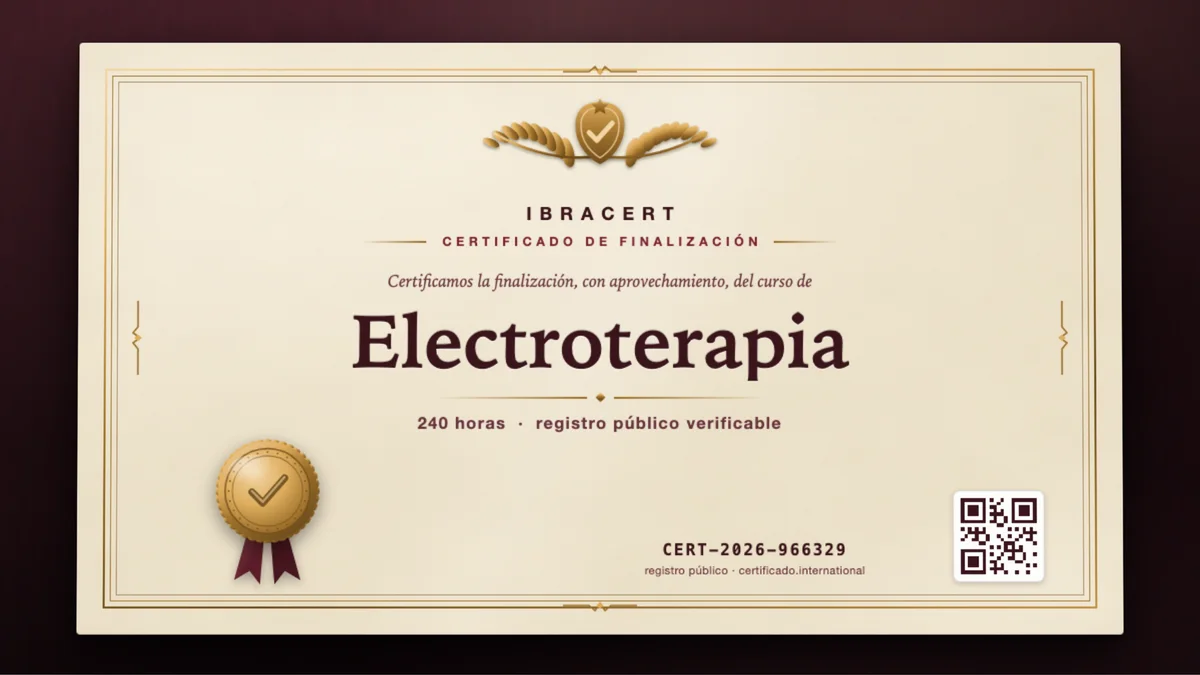 Portada del curso Electroterapia