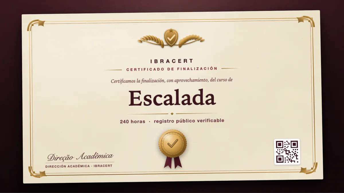 Portada del curso Escalada