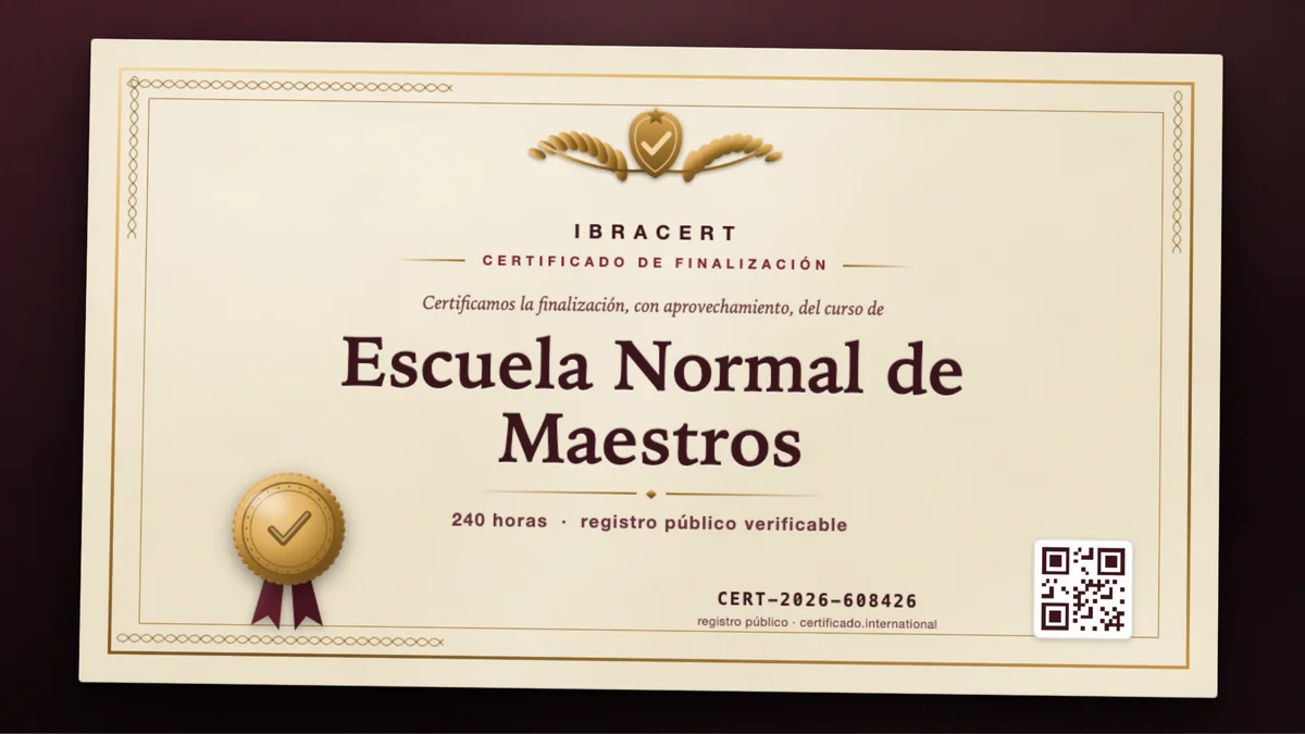 Portada del curso Escuela Normal de Maestros