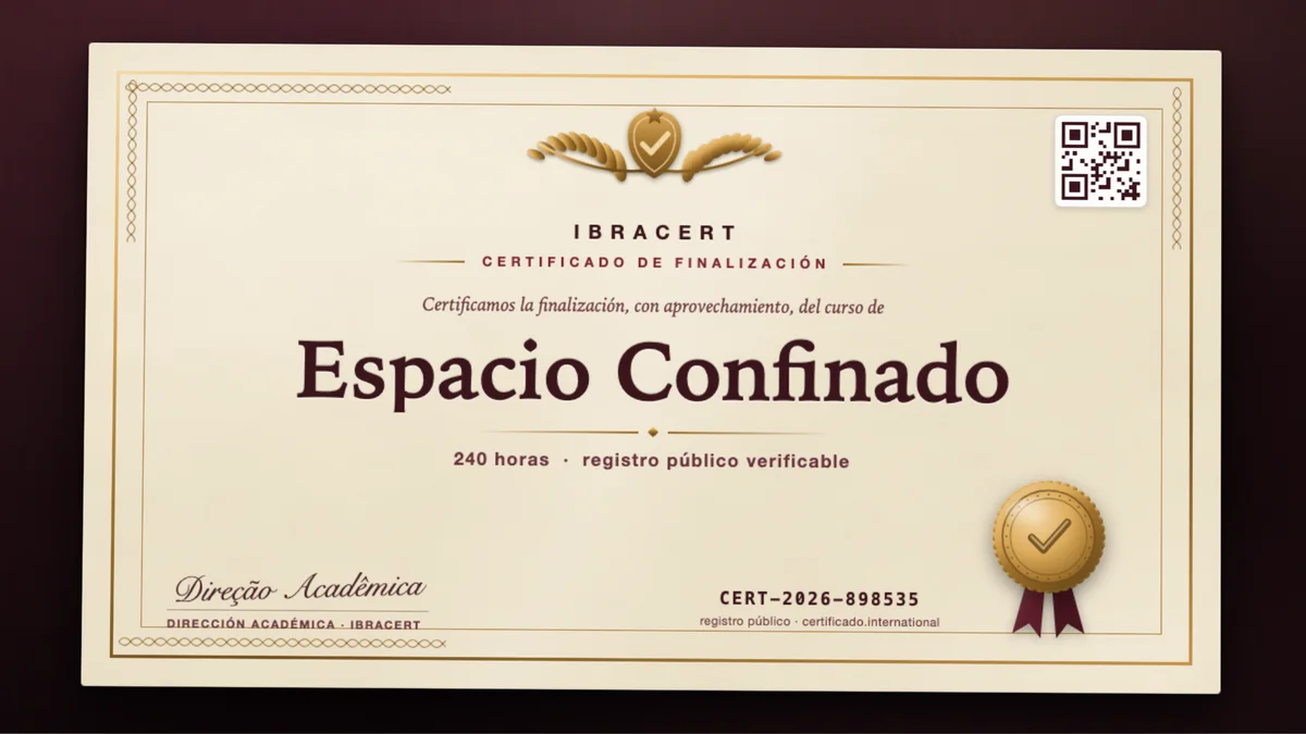 Portada del curso Espacio Confinado
