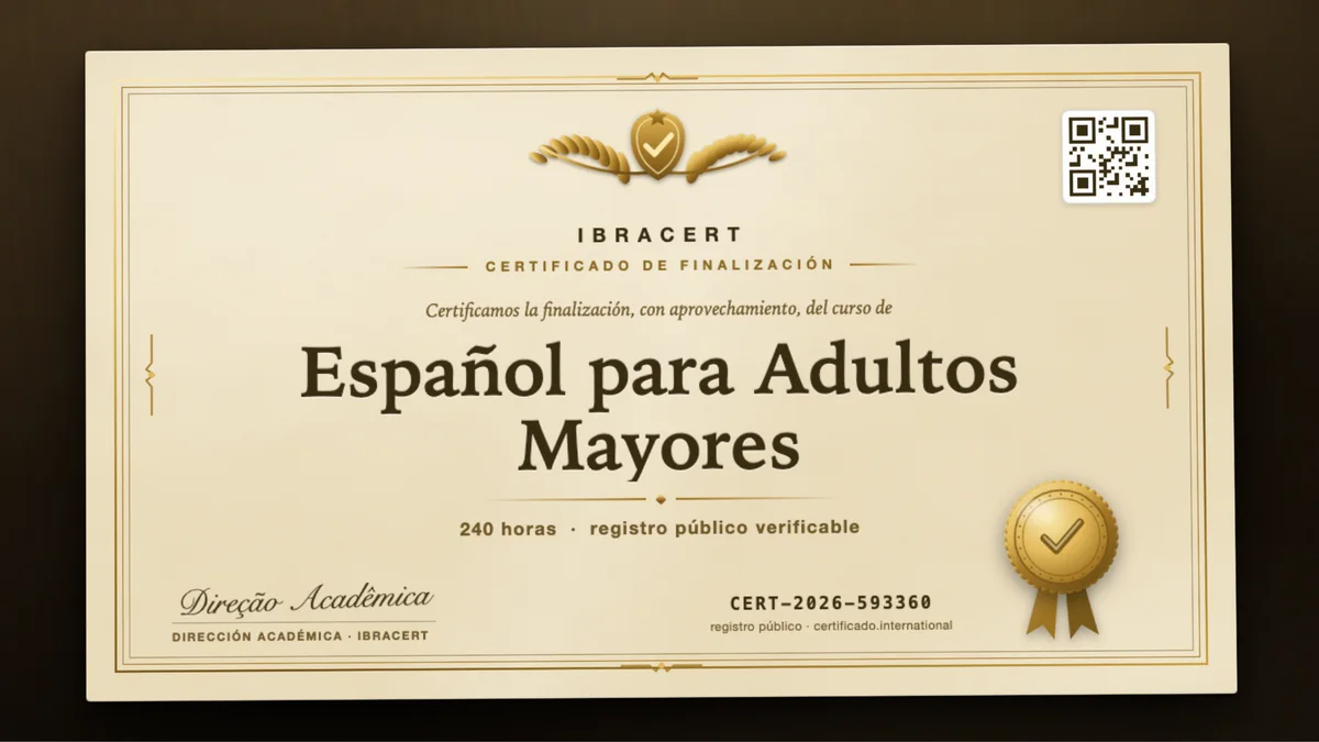 Portada del curso Español para Adultos Mayores