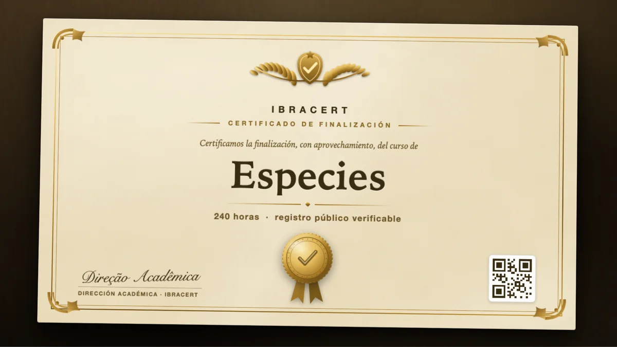 Portada del curso Especies