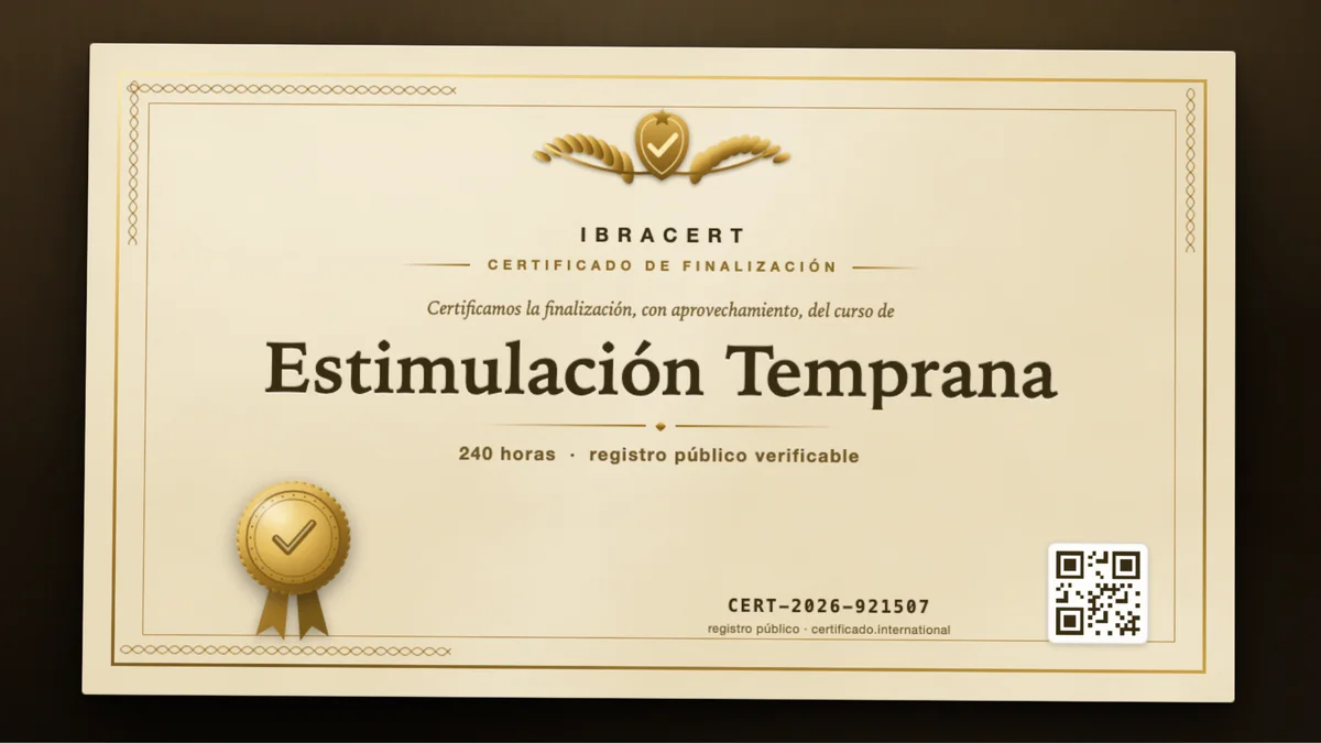 Portada del curso Estimulación Temprana