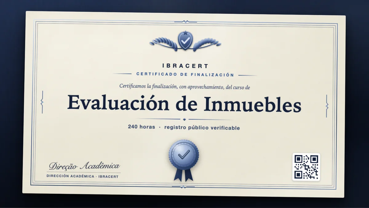 Portada del curso Evaluación de Inmuebles