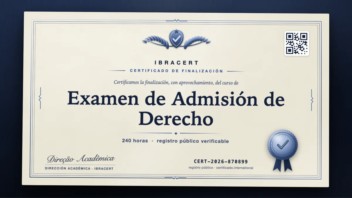 Portada del curso Examen de Admisión de Derecho