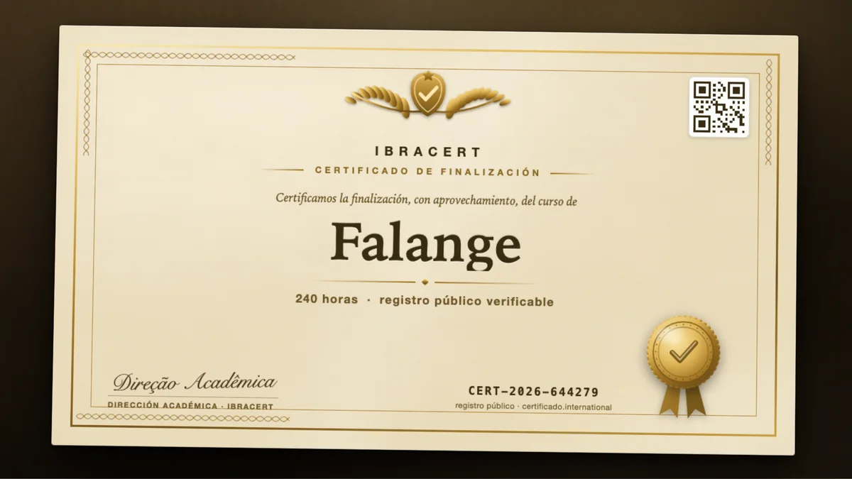 Portada del curso Falange