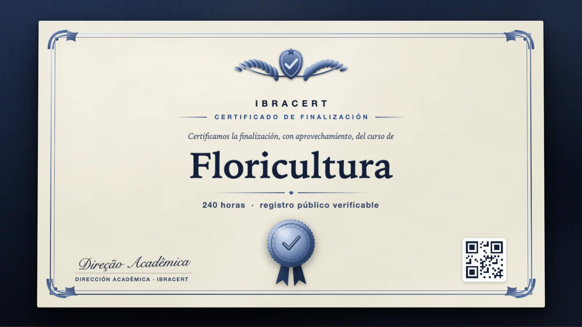 Portada del curso Floricultura