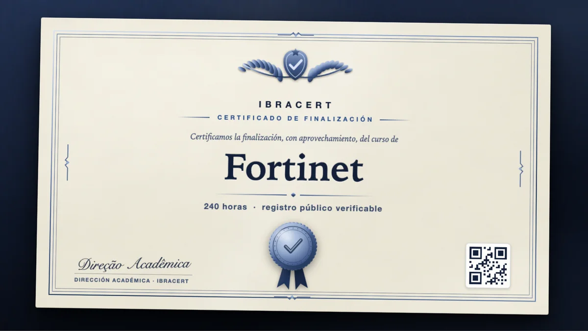 Portada del curso Fortinet
