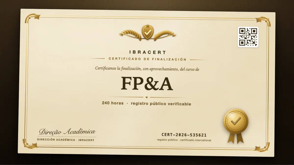 Portada del curso FP&A
