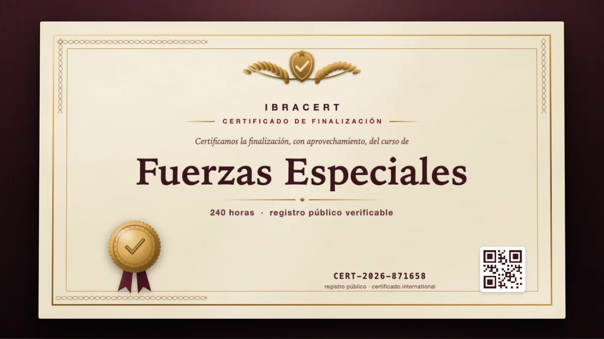 Portada del curso Fuerzas Especiales
