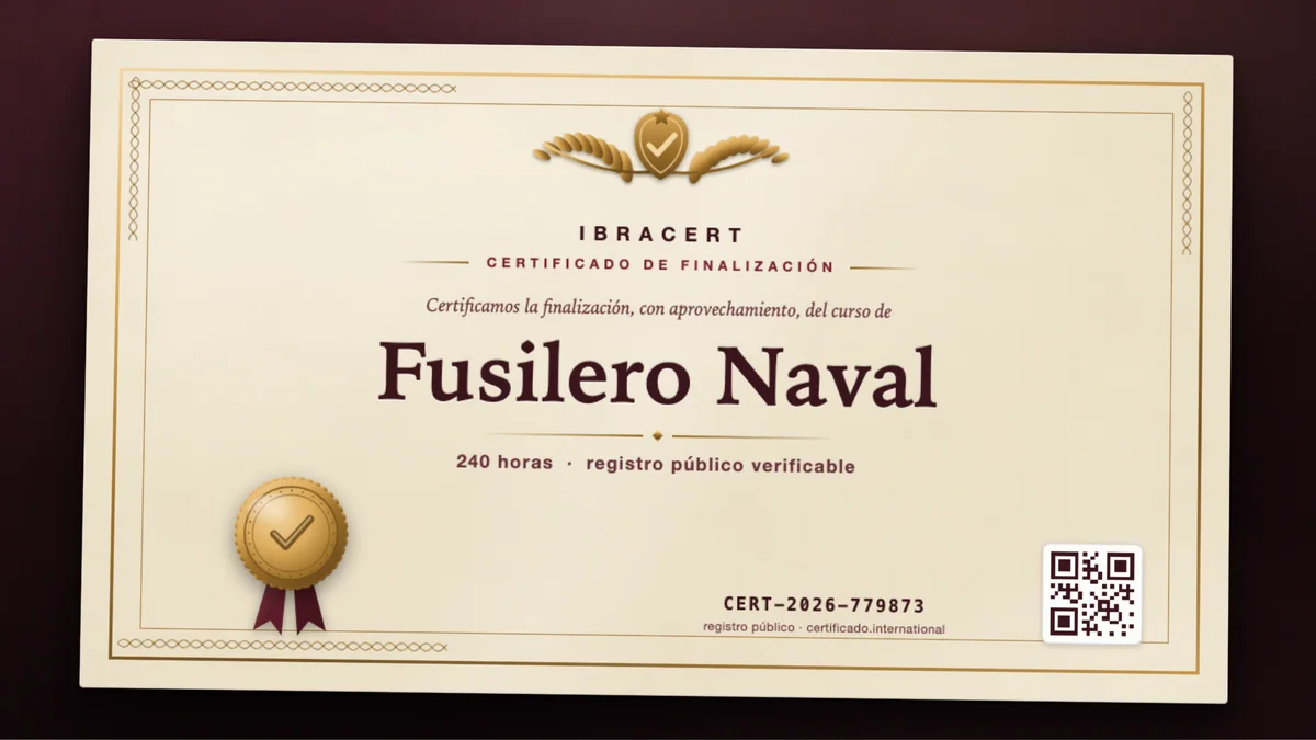 Portada del curso Fusilero Naval